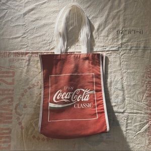 Vintage 70’s Coca Cola Tote Bag Thrashed Handles